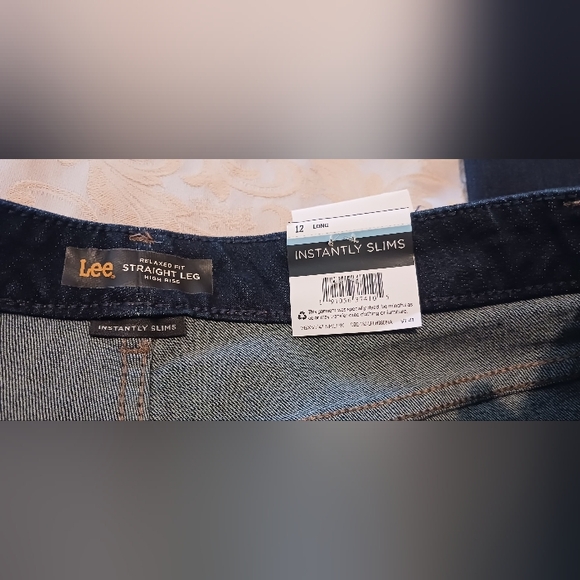 Lee Slim Straight Leg Jeans sz 12L NWT  Blue - Picture 7 of 9
